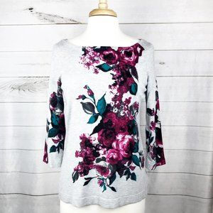 White House Black Market Comfy Floral Shirt